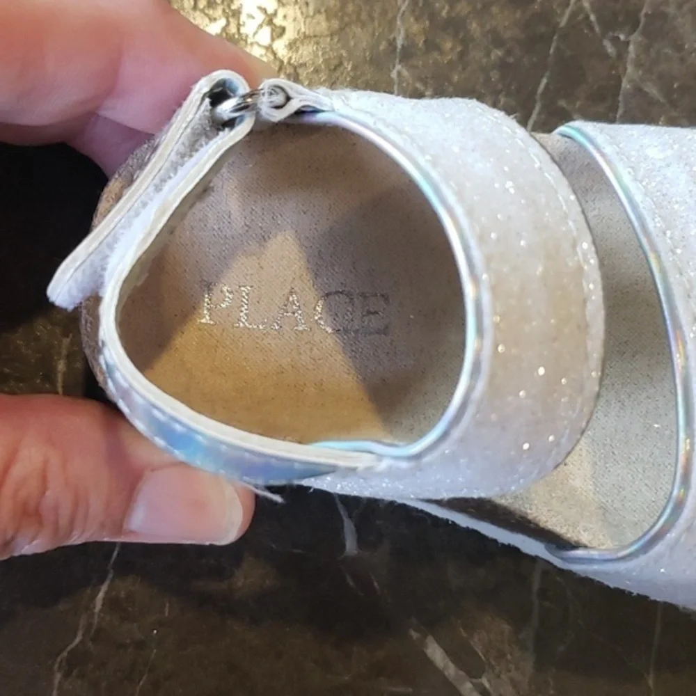 Baby Girl‎ Silver Glitter Sandals Sz 0-3 Months